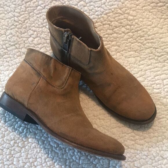 Anthropologie Matisse Suede Distressed Bootie, Size 7 - Picture 1 of 10